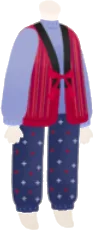 おばあちゃんの普段着の画像