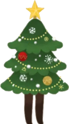 ホリデークリスマスツリーの画像
