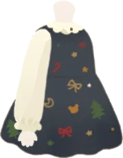 クリスマスパターンワンピの画像