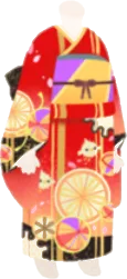 華やかな着物の画像