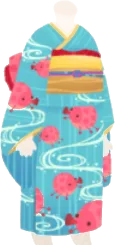 ポップな着物の画像
