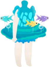 珊瑚礁のドレスの画像