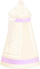 貴婦人のホワイトワンピースの画像