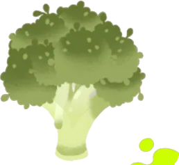 生のブロッコリーの画像