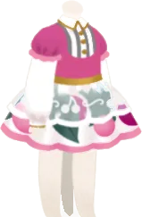 ピンクチェリードレス・ホワイトの画像