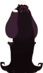 黒い魔女のロングワンピの画像