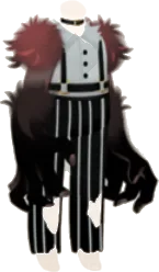 月下のオオカミ男の正装の画像