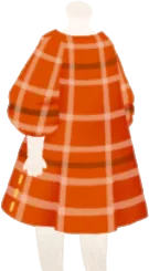 秋色チェックのワンピースの画像