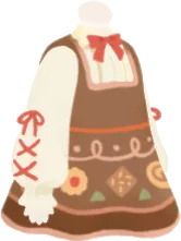 スイートクッキーワンピ・茶の画像