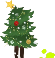 思い出のクリスマスツリーの画像