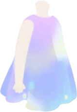 光るオーロラを紡いだワンピの画像