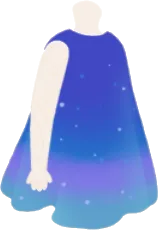 オーロラの夜を閉じ込めたワンピの画像