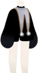 大きな襟のロンパースの画像