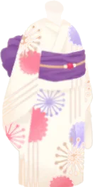 夏祭りのパステルな浴衣の画像