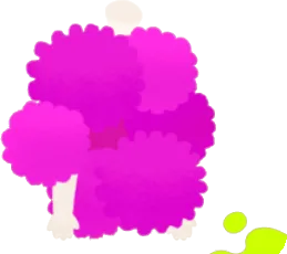 ピンク茂みのワンピースの画像
