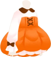 パンプキンな魔女ワンピースの画像