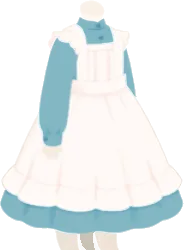 ティールームのメイドワンピの画像