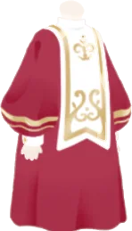 聖歌隊の服・赤の画像