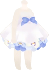 ビオラの花束ワンピースの画像