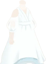 高出しパフスリーブワンピースの画像