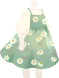 カモミール柄ワンピの画像
