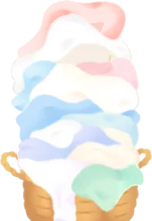 おひさまを浴びた沢山の洗濯物の画像