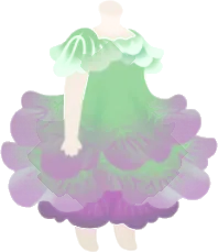 花キャベツのドレスの画像