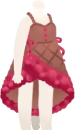 ワッフルコーンのワンピースの画像