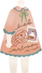 レター柄ワンピ・ピンクの画像