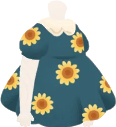 おでかけワンピ・ひまわりの画像