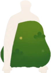 森の苔ワンピースの画像