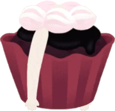 パティスリーのカップケーキの画像