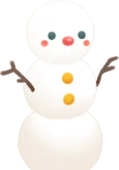 ホワイトタウンの雪だるまの画像