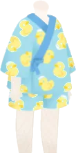 アヒル総柄甚平の画像