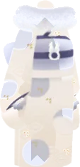 小粋なファー付き着物の画像
