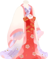 天上の乙女の着物の画像
