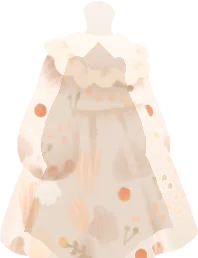 ドライフラワー柄ワンピの画像
