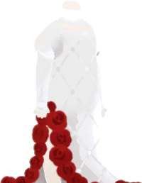 気品漂う王妃のドレスの画像