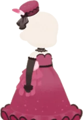 エレガントな令嬢ドレスの画像