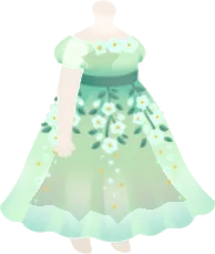 森の妖精のドレスの画像