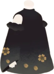 カットオフショルダーワンピ・黒の画像