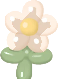 お花のバルーンの画像