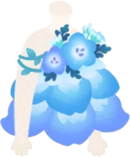 ネモフィラの妖精ワンピースの画像