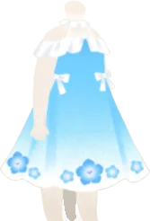 ネモフィラ柄グラデワンピースの画像