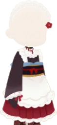 戌亥とこの和風喫茶のメイド服の画像