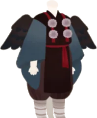 鳥天狗の衣・紺黒の画像