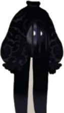 茨袖の黒服の画像