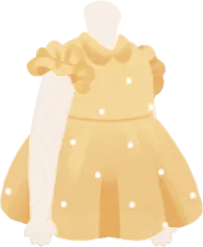 ふわりおやすみワンピ・黄の画像