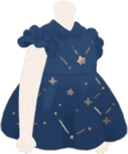 ふわりおやすみワンピ・星の画像