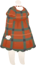 レトロチェックワンピースの画像